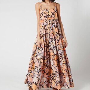 NWOT - FREE PEOPLE x REVOLVE Park Slope Floral Maxi Dress - Dark Combo - Size M